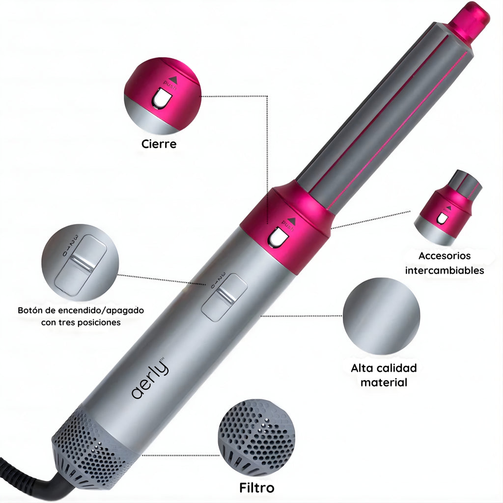 Aerly® AirStyler 5 en 1 + Free eBook