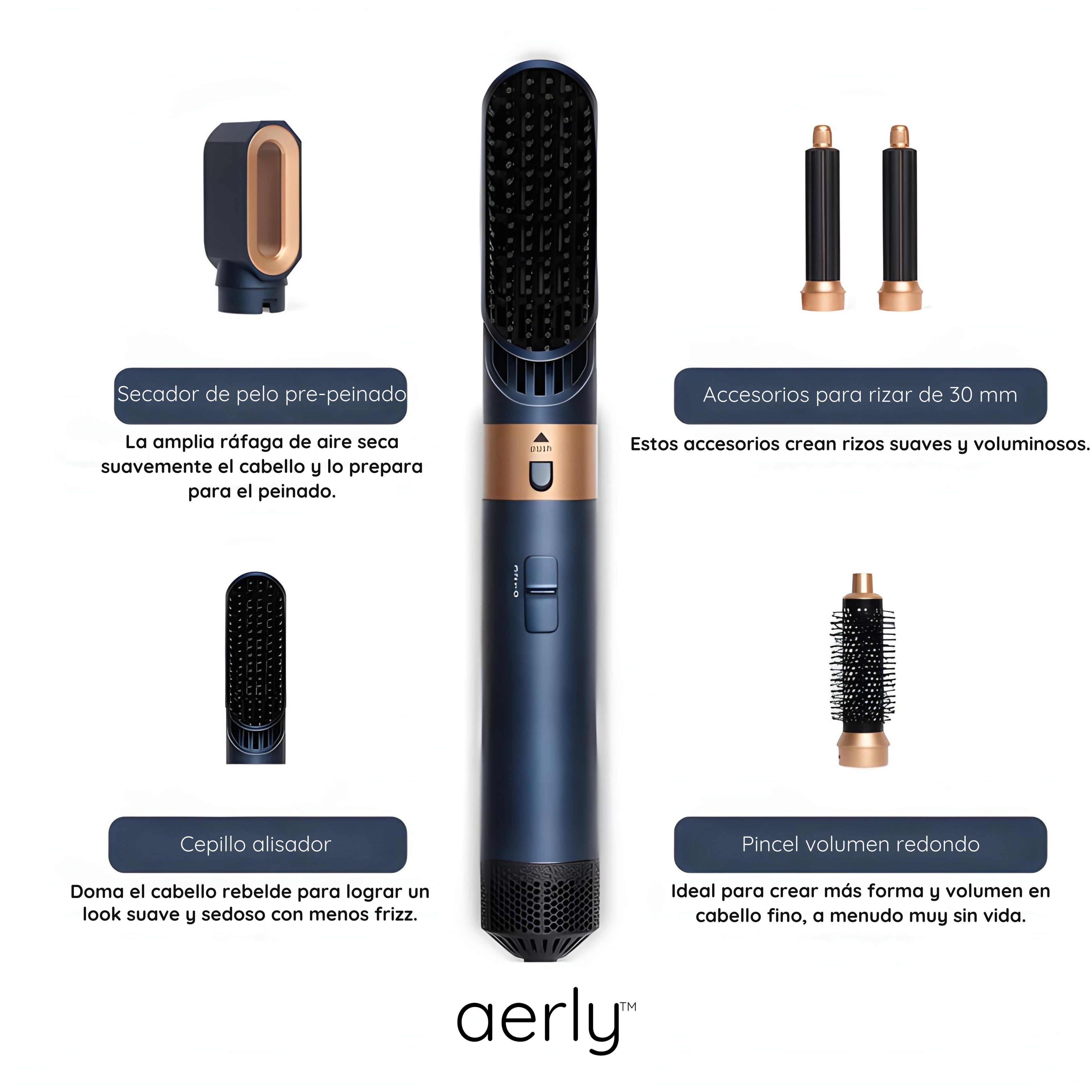 Aerly® AirStyler 5 en 1 + Free eBook